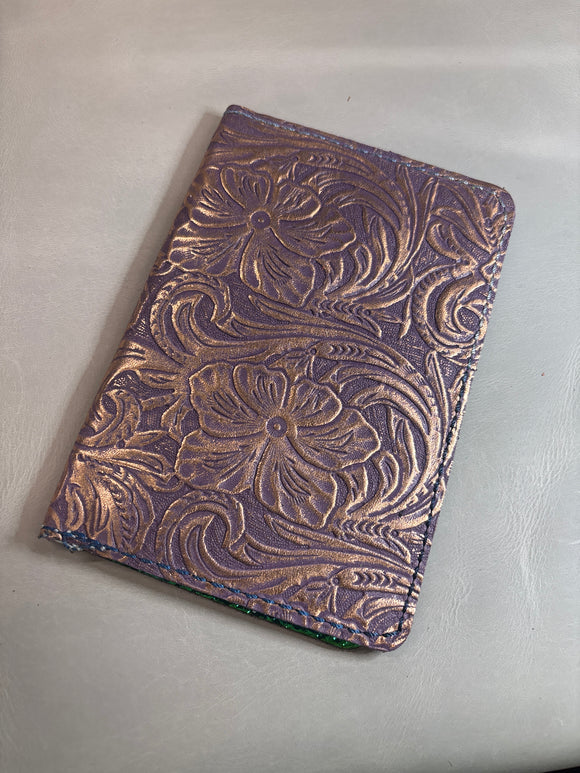 Purple/Rose Gold Floral 5.75x8.5/A5 size Journal cover