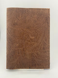 Brown Floral 5.75x8.5/A5 Size Journal Cover