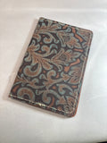 Blue/Brown Floral Field Notes/Passport Cover