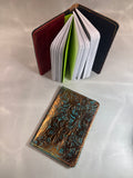 Turquoise/Bronze Floral Field Notes/Passport cover