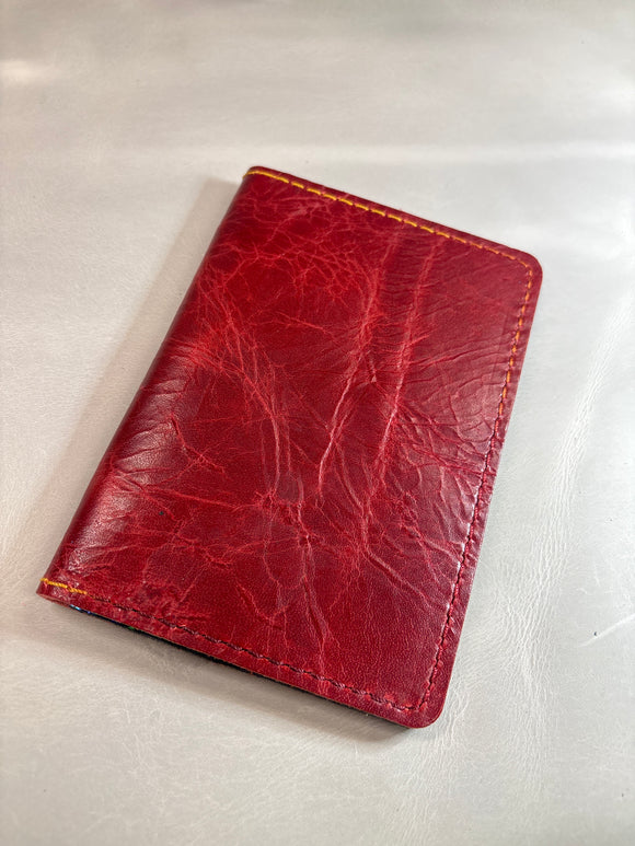 Red Crackle Field Notes/Passport Cover