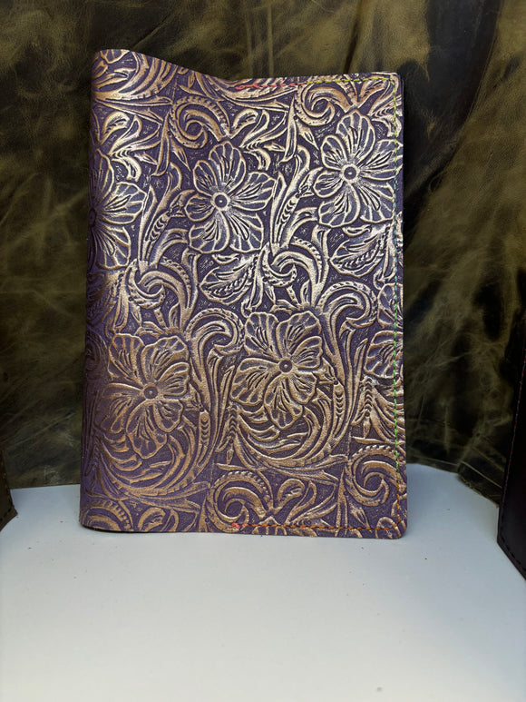 Purple/Rose Gold Floral 5.75x8.5/A5 size Journal cover