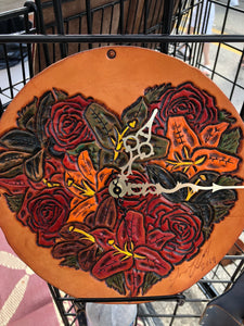 Floral Heart Clock(CLEARANCE)