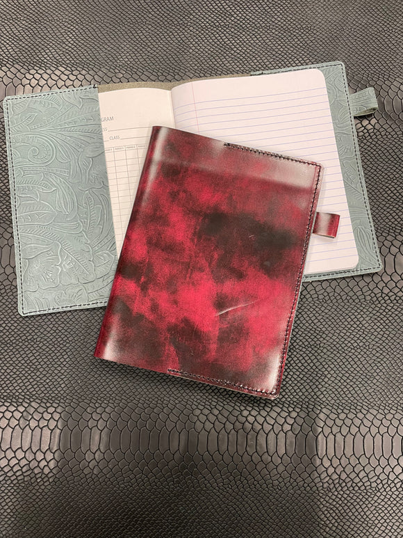 Red Marble Composition Size Journals