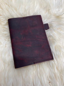 Dark Red 5.75"x8" (or A5) Refillable Leather Journal