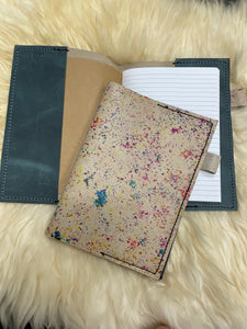 "Splatter" 5.75"x8" (or A5) Refillable Leather Journal